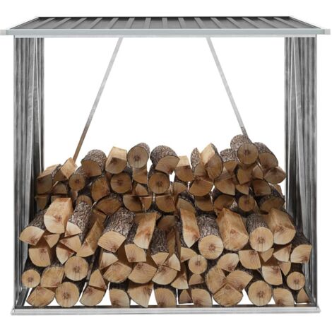 vidaXL Capannone da Giardino in Acciaio Zincato 163x83x154cm Antracite