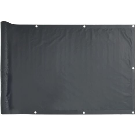vidaXL Paravento Balcone Antracite 120x300 cm Tessuto Oxford