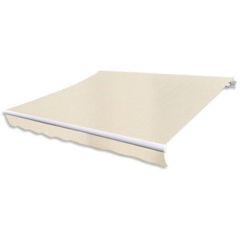 vidaXL Tenda da Sole Pieghevole Motorizzata 400 cm Crema (1/5)