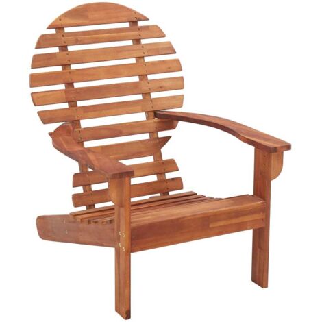 vidaXL Sedia Adirondack in Legno Massello di Acacia (1/5)