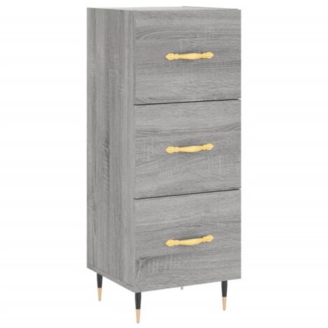 vidaXL Credenza Grigio Sonoma 34,5x34x90 cm in Legno Multistrato (1/5)