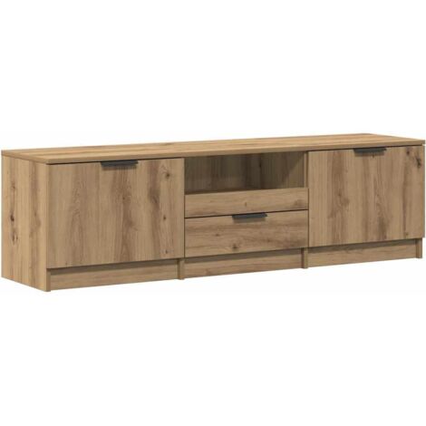 vidaXL Mobile TV Artisan Rovere 140x35x40 cm Legno ingegnerizzato