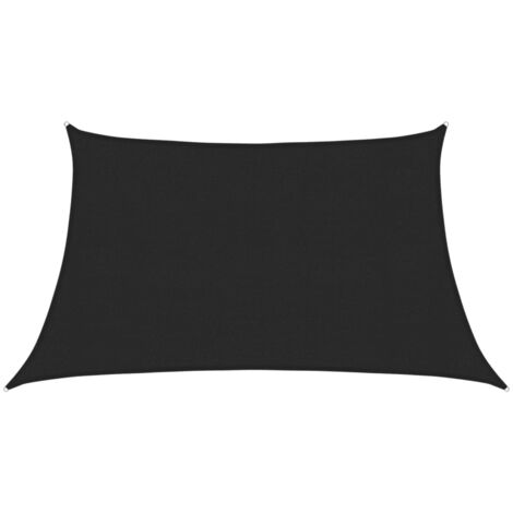vidaXL Vela Parasole 160 g/m² Nera 3/4x2 m in HDPE
