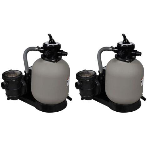 Pompa con Filtro a Sabbia 2 pz 600 W 17000 l/h vidaXL