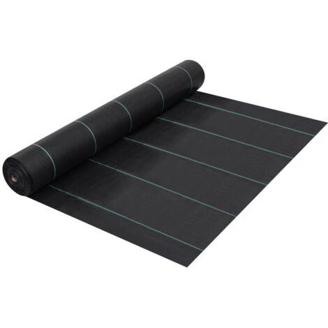 vidaXL Telo Pacciamatura Antiradici Antierbacce Nero 1x200 m in PP