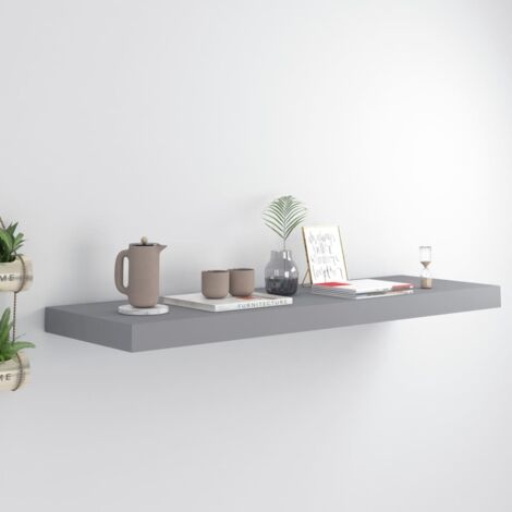 vidaXL Scaffale a Parete Grigio 80x23,5x3,8 cm in MDF (1/6)