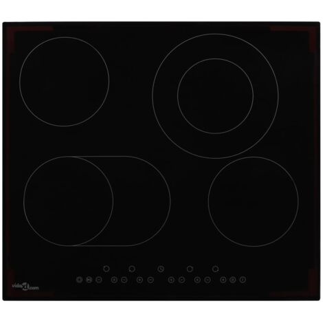 vidaXL Piano Cottura in Ceramica con 4 Zone e Controlli Touch 6600 W