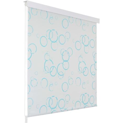 vidaXL Tenda a Rullo per Doccia 100x240 cm con Motivo a Bolle