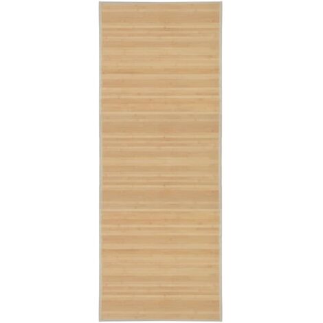 vidaXL Tappeto in Bambù 80x200 cm Naturale