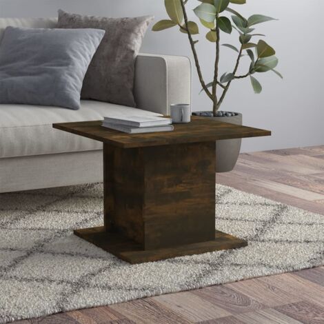 vidaXL Tavolino Salotto Rovere Fumo 55,5x55,5x40cm Legno Multistrato
