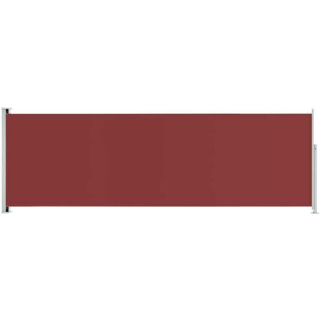 vidaXL Tenda da Sole Laterale Retrattile per Patio 200x600 cm Rossa