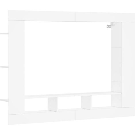 vidaXL Mobile Porta TV Bianco 152x22x113 cm in Legno Multistrato