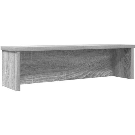 vidaXL Scaffale da Cucina Impilabile Grigio Sonoma 60x15x16 cm