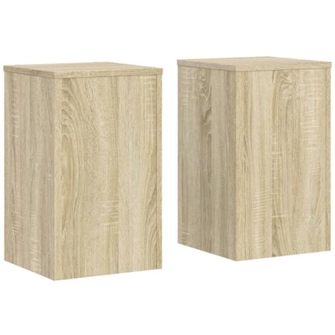 vidaXL Supporti per Piante 2 pz Rovere 30x30x50 cm in Multistrato