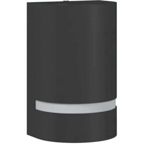 vidaXL Applique per Esterni Nera in Alluminio Pressofuso