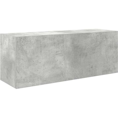 vidaXL Armadietto da Bagno Grigio Cemento 80x25x30 cm in Truciolato (1/5)