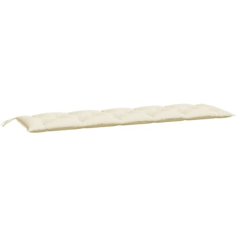 vidaXL Cuscino per Panca Giardino Crema 180x50x7 cm in Tessuto Oxford