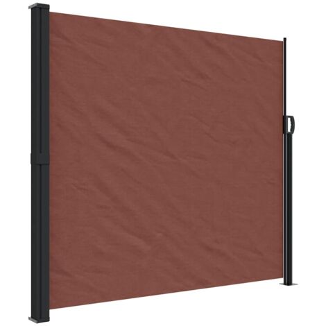 vidaXL Tenda da Sole Laterale Retrattile Marrone 180x500 cm