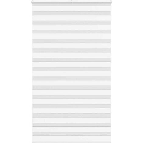 vidaXL Tenda a Rullo Zebra Larghezza Tessuto 130,9 cm Poliestere