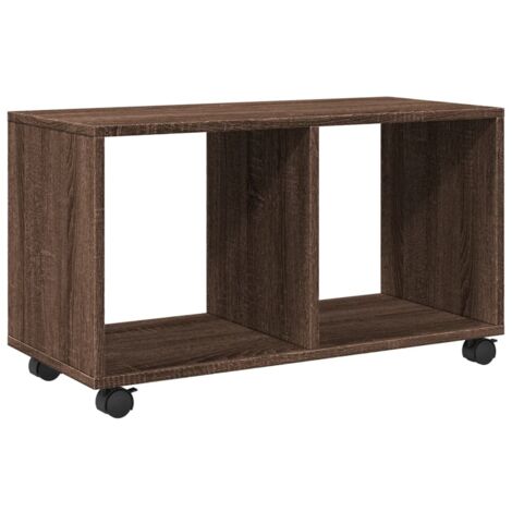 vidaXL Mobiletto con Ruote Rovere Marrone 72x33x42,5 cm in Truciolato