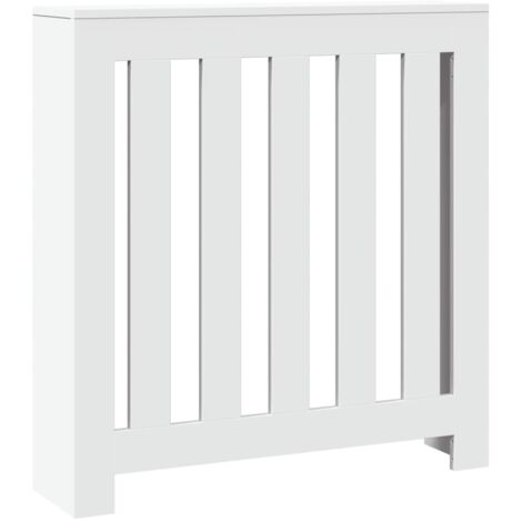 vidaXL Copertura Termosifone Bianca 78x20x82 cm Legno Multistrato