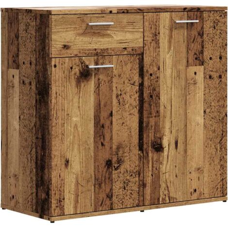 vidaXL Credenza Legno Antico 80x36x75 cm in Truciolato