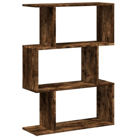 vidaXL Libreria 3 Ripiani Rovere Fumo 70x24x97 cm in Truciolato (1/5)