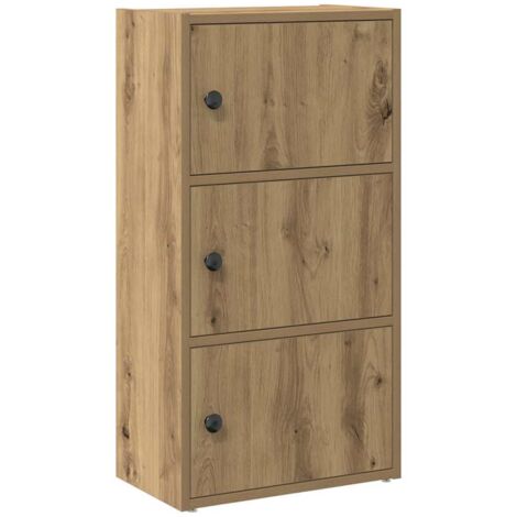 vidaXL Libreria Rovere Artigianale 40x24x77 cm in Legno Multistrato