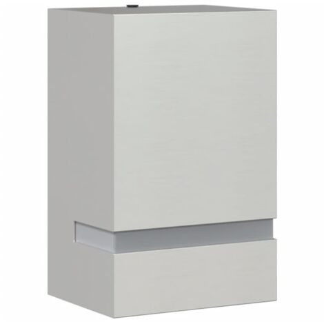 vidaXL Applique da Esterno Argento in Acciaio Inossidabile