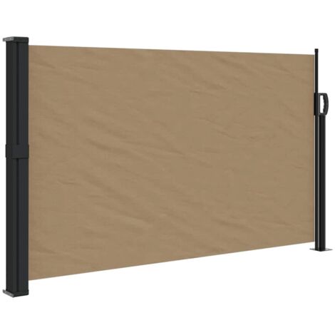 vidaXL Tenda da Sole Laterale Retrattile Tortora 120x600 cm