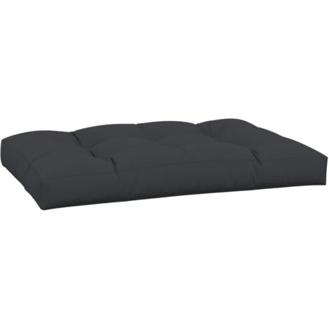 vidaXL Cuscino per Pallet Nero 120x80x12 cm in Tessuto