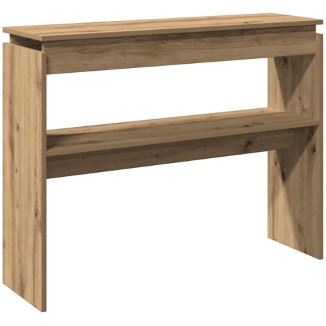 vidaXL Tavolo Consolle Rovere Artigianale 102x30x80 cm in Truciolato