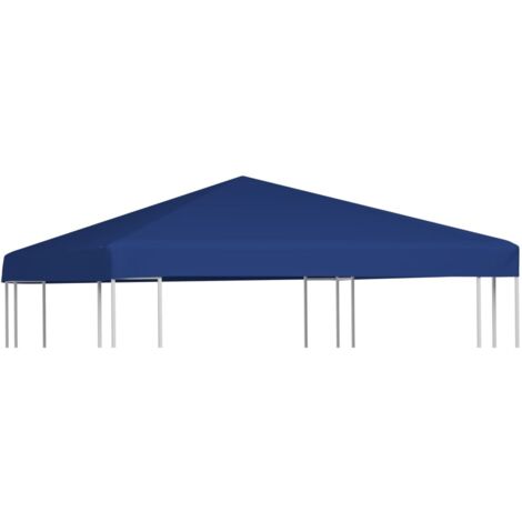 vidaXL Copertura Superiore per Gazebo 310 g/m² 3x3 m Blu