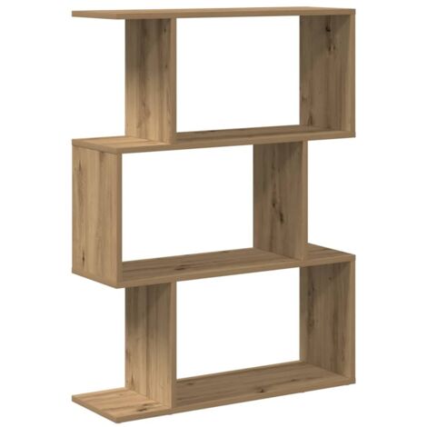 vidaXL Libreria 3 Ripiani Rovere Artigianale 70x24x97 cm Truciolato