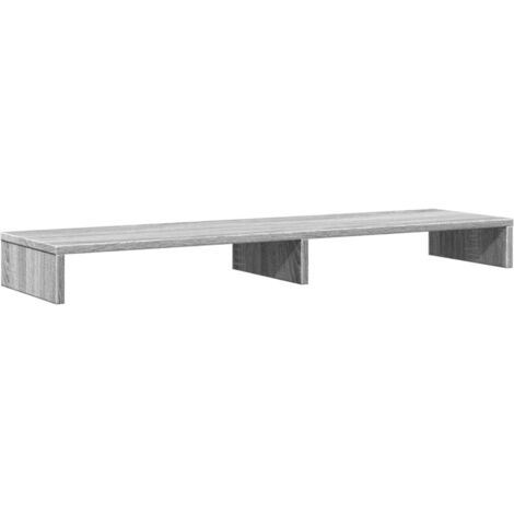 vidaXL Supporto per Monitor Grigio Sonoma 100x27x10 cm in Truciolato
