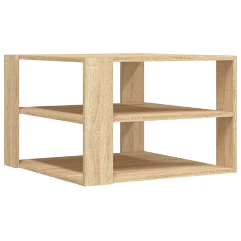 vidaXL Tavolino Salotto Rovere Sonoma 59,5x59,5x40cm Legno Multistrato