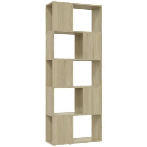 vidaXL Libreria/Divisorio Rovere Sonoma 60x24x155 cm