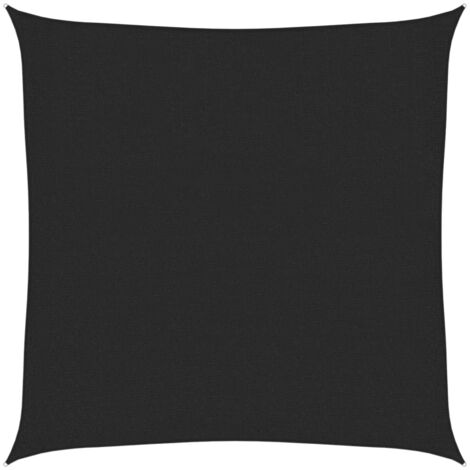 vidaXL Vela Parasole 160 g/m² Nera 3,6x3,6 m in HDPE