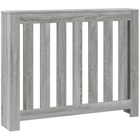 vidaXL Copertura Termosifone Grigio Sonoma 104x20x82 Legno Multistrato
