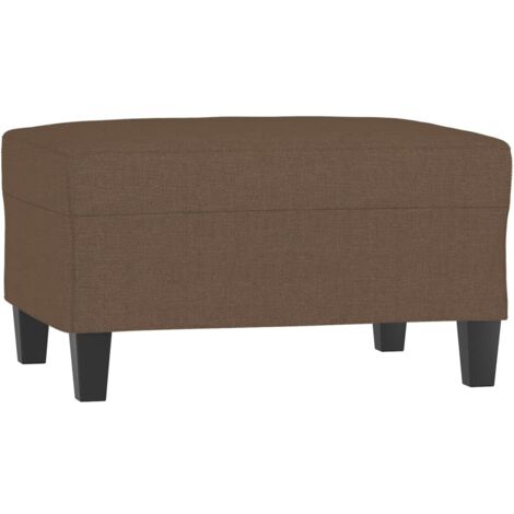 vidaXL Poggiapiedi Marrone 70x55x41 cm in Tessuto