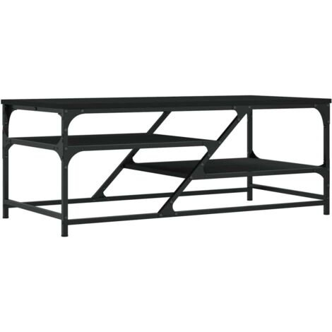 vidaXL Tavolino da Salotto Nero 100x49x40 cm in Legno Multistrato (1/5)