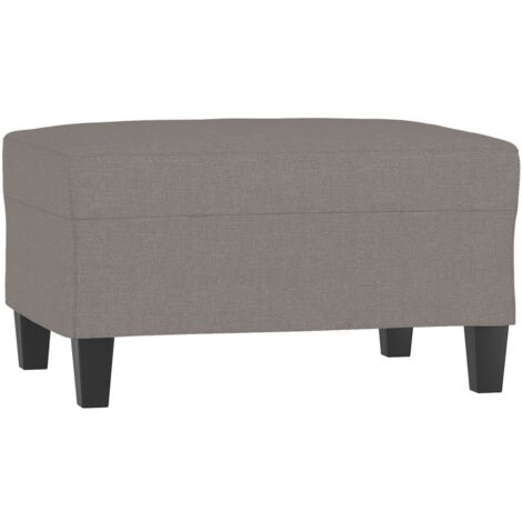 vidaXL Poggiapiedi Tortora 70x55x41 cm in Tessuto