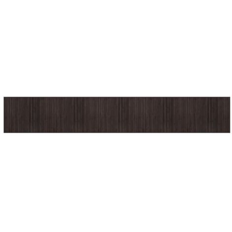 vidaXL Tappeto Rettangolare Marrone Scuro 80x1000 cm in Bambù