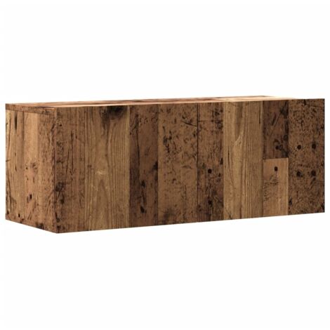 vidaXL Mobile TV a Parete Legno Antico 80x30x30 cm in Truciolato