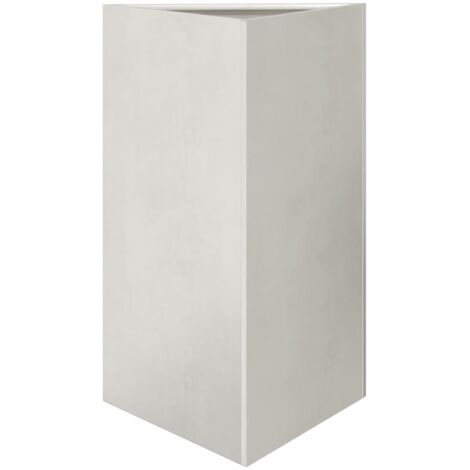 vidaXL Fioriera da Giardino Triangolare 50x43x75 cm in Acciaio Inox
