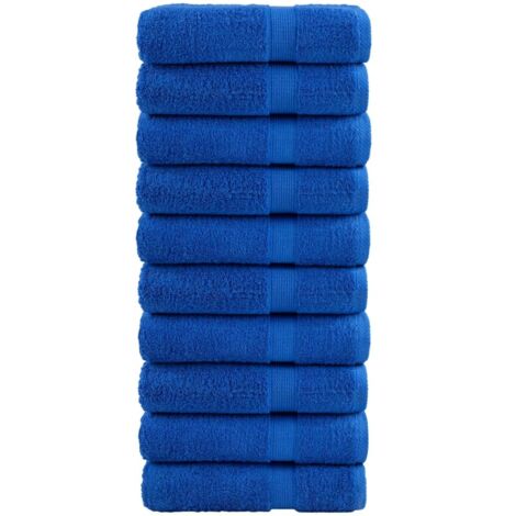vidaXL Asciugamani da Doccia SOLUND 10 pz Blu 70x140 cm 600gsm