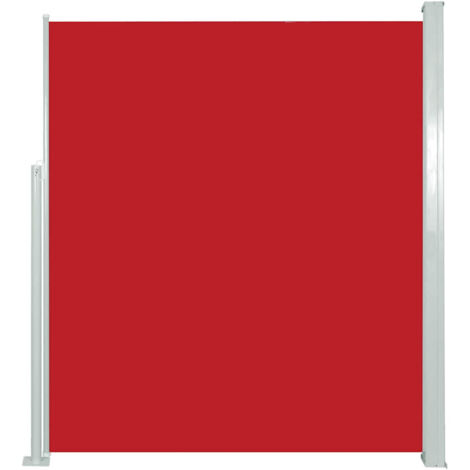 vidaXL Tenda Laterale Retrattile per Patio 120x500 cm Rossa