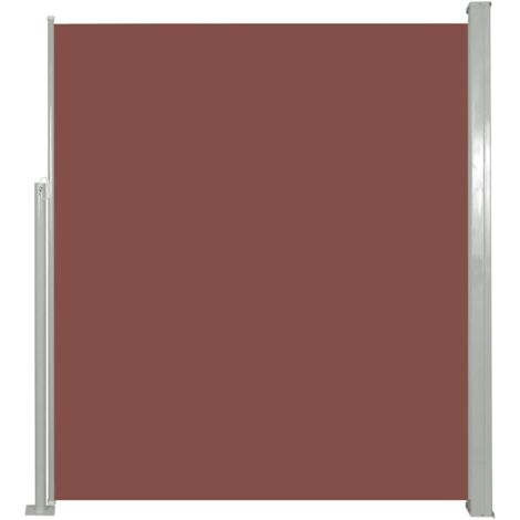 vidaXL Tenda da Sole Laterale Retrattile 120 x 300 cm Marrone