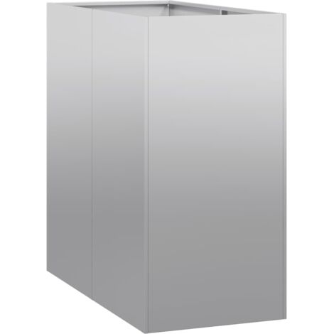 vidaXL Fioriera 40x80x80 cm in Acciaio Zincato