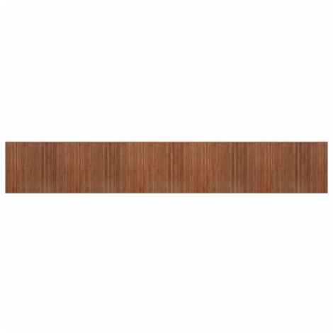 vidaXL Tappeto Rettangolare Marrone 80x1000 cm in Bambù